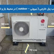 نصب پنل خارجی ( بیرونی – outdoor ) در محیط باز و ازاد